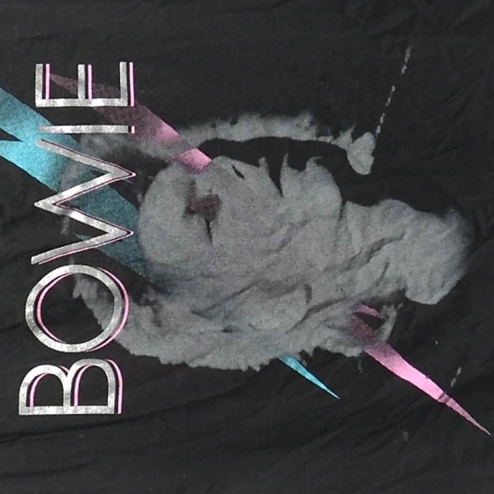 FLASH SALE! RARE! HTF NWOT David Bowie Distressed Tank Sz.M Made In USA 🇺🇸 - Picture 2 of 7